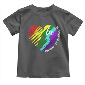 107 Days of Hope Thank You Kamala Toddler T Shirt Comma La TS10 Dark Heather Print Your Wear