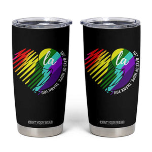 107 Days of Hope Thank You Kamala Tumbler Cup Comma La TS10 Black Print Your Wear