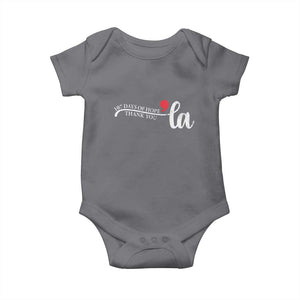 107 Days of Hope Thank You Kamala Baby Onesie Retro Comma La Kamala Harris 2025 TS10 Charcoal Print Your Wear