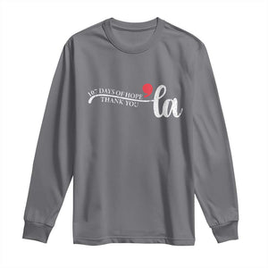 107 Days of Hope Thank You Kamala Long Sleeve Shirt Retro Comma La Kamala Harris 2025 TS10 Charcoal Print Your Wear