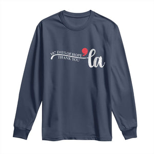 107 Days of Hope Thank You Kamala Long Sleeve Shirt Retro Comma La Kamala Harris 2025 TS10 Navy Print Your Wear