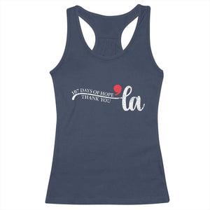 107 Days of Hope Thank You Kamala Racerback Tank Top Retro Comma La Kamala Harris 2025 TS10 Navy Print Your Wear