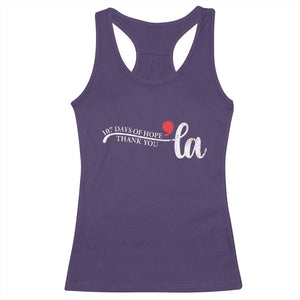 107 Days of Hope Thank You Kamala Racerback Tank Top Retro Comma La Kamala Harris 2025 TS10 Purple Print Your Wear