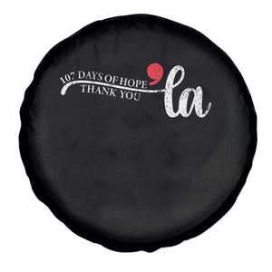 107 Days of Hope Thank You Kamala Spare Tire Cover Retro Comma La Kamala Harris 2025 TS10 Print Your Wear