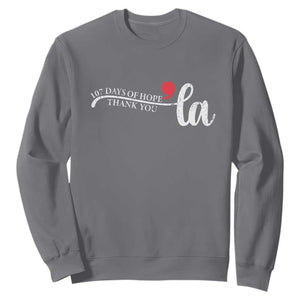 107 Days of Hope Thank You Kamala Sweatshirt Retro Comma La Kamala Harris 2025 TS10 Charcoal Print Your Wear