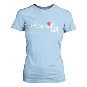 107 Days of Hope Thank You Kamala T Shirt For Women Retro Comma La Kamala Harris 2025 TS10 Light Blue Print Your Wear