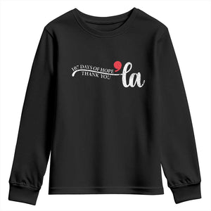 107 Days of Hope Thank You Kamala Youth Sweatshirt Retro Comma La Kamala Harris 2025 TS10 Black Print Your Wear