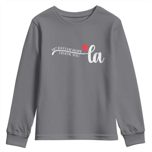 107 Days of Hope Thank You Kamala Youth Sweatshirt Retro Comma La Kamala Harris 2025 TS10 Charcoal Print Your Wear