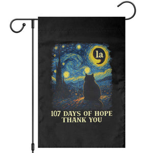 107 Days of Hope Thank You Kamala Garden Flag Cat Starry Night Van Gogh Comma La Harris TS10 Black Print Your Wear