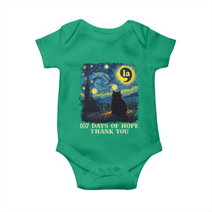 107 Days of Hope Thank You Kamala Baby Onesie Cat Starry Night Van Gogh Comma La Harris TS10 Irish Green Print Your Wear
