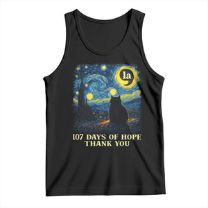 107 Days of Hope Thank You Kamala Tank Top Cat Starry Night Van Gogh Comma La Harris TS10 Black Print Your Wear