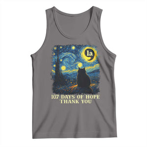 107 Days of Hope Thank You Kamala Tank Top Cat Starry Night Van Gogh Comma La Harris TS10 Deep Heather Print Your Wear