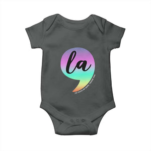 107 Days of Hope Thank You Kamala Baby Onesie Comma La Kamala Harris TS10 Dark Heather Print Your Wear