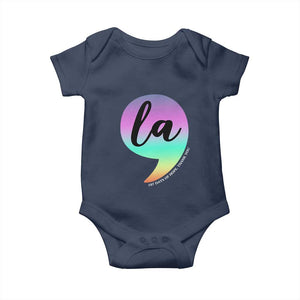 107 Days of Hope Thank You Kamala Baby Onesie Comma La Kamala Harris TS10 Navy Print Your Wear