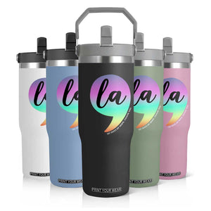 107 Days of Hope Thank You Kamala Flip Straw Tumbler Comma La Kamala Harris TS10 Print Your Wear