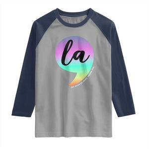 107 Days of Hope Thank You Kamala Raglan Shirt Comma La Kamala Harris TS10 Sport Gray Navy Print Your Wear