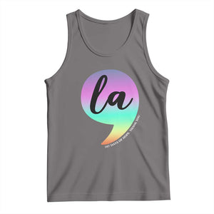 107 Days of Hope Thank You Kamala Tank Top Comma La Kamala Harris TS10 Deep Heather Print Your Wear