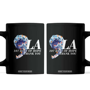 107 Days of Hope Thank You Kamala Coffee Mug The Great Wave Kanagawa Japanese Cat TS10 Black Print Your Wear