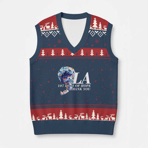 107 Days of Hope Thank You Kamala V-Neck Knit Sweater Vest The Great Wave Kanagawa Japanese Cat TS10 Navy Red Print Your Wear