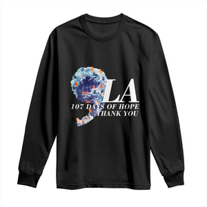 107 Days of Hope Thank You Kamala Long Sleeve Shirt The Great Wave Kanagawa Japanese Cat TS10 Black Print Your Wear
