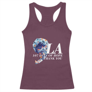 107 Days of Hope Thank You Kamala Racerback Tank Top The Great Wave Kanagawa Japanese Cat TS10 Maroon Print Your Wear