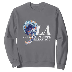 107 Days of Hope Thank You Kamala Sweatshirt The Great Wave Kanagawa Japanese Cat TS10 Charcoal Print Your Wear