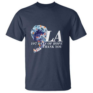 107 Days of Hope Thank You Kamala T Shirt The Great Wave Kanagawa Japanese Cat TS10 Navy Print Your Wear