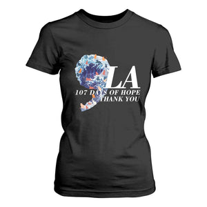 107 Days of Hope Thank You Kamala T Shirt For Women The Great Wave Kanagawa Japanese Cat TS10 Black Print Your Wear