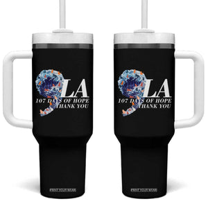 107 Days of Hope Thank You Kamala Tumbler With Handle The Great Wave Kanagawa Japanese Cat TS10 One Size: 40 oz Black Print Your Wear