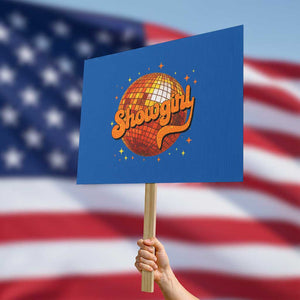 Showgirl Protest Sign Orange Show Girl Concert Country Music Fan Gift TS10 Horizontal 18" × 24" Blue Print Your Wear