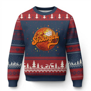 Showgirl Ugly Christmas Sweater Orange Show Girl Concert Country Music Fan Gift TS10 Navy Red Print Your Wear
