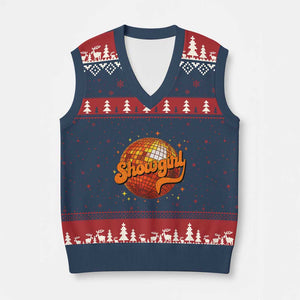 Showgirl V-Neck Knit Sweater Vest Orange Show Girl Concert Country Music Fan Gift TS10 Navy Red Print Your Wear