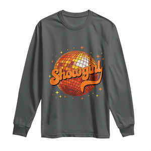 Showgirl Long Sleeve Shirt Orange Show Girl Concert Country Music Fan Gift TS10 Dark Heather Print Your Wear