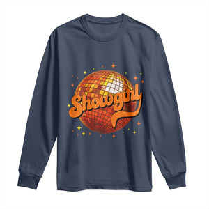Showgirl Long Sleeve Shirt Orange Show Girl Concert Country Music Fan Gift TS10 Navy Print Your Wear