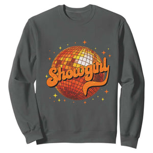 Showgirl Sweatshirt Orange Show Girl Concert Country Music Fan Gift TS10 Dark Heather Print Your Wear