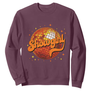 Showgirl Sweatshirt Orange Show Girl Concert Country Music Fan Gift TS10 Maroon Print Your Wear
