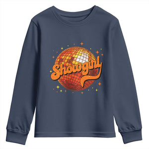 Showgirl Youth Sweatshirt Orange Show Girl Concert Country Music Fan Gift TS10 Navy Print Your Wear