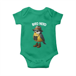 Bird Nerd Baby Onesie Funny Birding Bird Lover Watcher Twitcher TS10 Irish Green Print Your Wear