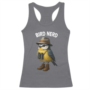 Bird Nerd Racerback Tank Top Funny Birding Bird Lover Watcher Twitcher TS10 Charcoal Print Your Wear