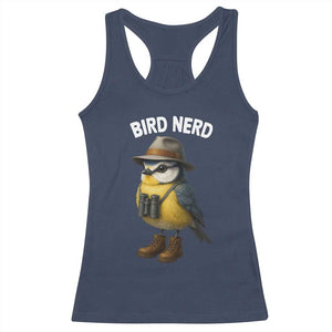Bird Nerd Racerback Tank Top Funny Birding Bird Lover Watcher Twitcher TS10 Navy Print Your Wear