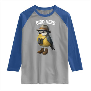 Bird Nerd Raglan Shirt Funny Birding Bird Lover Watcher Twitcher TS10 Sport Gray Royal Print Your Wear