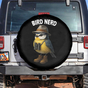 Bird Nerd Spare Tire Cover Funny Birding Bird Lover Watcher Twitcher TS10 No hole Black Print Your Wear