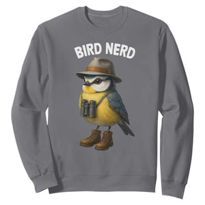 Bird Nerd Sweatshirt Funny Birding Bird Lover Watcher Twitcher TS10 Charcoal Print Your Wear