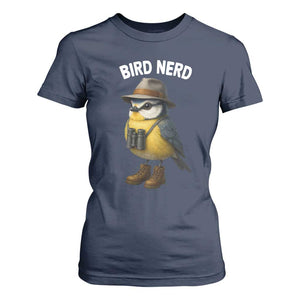 Bird Nerd T Shirt For Women Funny Birding Bird Lover Watcher Twitcher TS10 Navy Print Your Wear