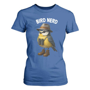 Bird Nerd T Shirt For Women Funny Birding Bird Lover Watcher Twitcher TS10 Royal Blue Print Your Wear