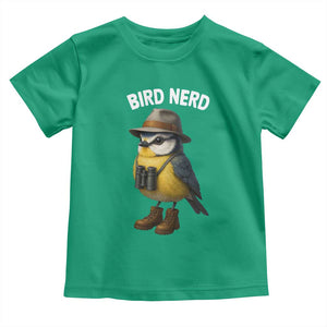 Bird Nerd Toddler T Shirt Funny Birding Bird Lover Watcher Twitcher TS10 Irish Green Print Your Wear