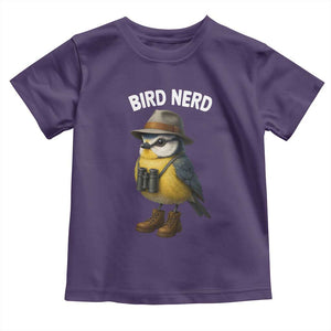 Bird Nerd Toddler T Shirt Funny Birding Bird Lover Watcher Twitcher TS10 Purple Print Your Wear