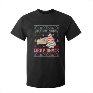 Debbies Christmas Tree Cake T Shirt For Kid Out Here Lookin Like A Snack TS10 Black Print Your Wear