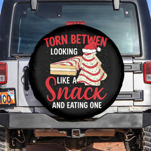 Torn Between Looking Like A Snack Or Eating One Christmas Spare Tire Cover Debbies Tree Cake TS10 No hole Black Print Your Wear