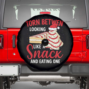 Torn Between Looking Like A Snack Or Eating One Christmas Spare Tire Cover Debbies Tree Cake TS10 Black Print Your Wear